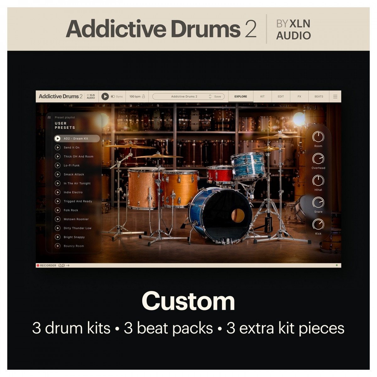 XLN Addictive Drums 2: Benutzerdefinierte Sammlung