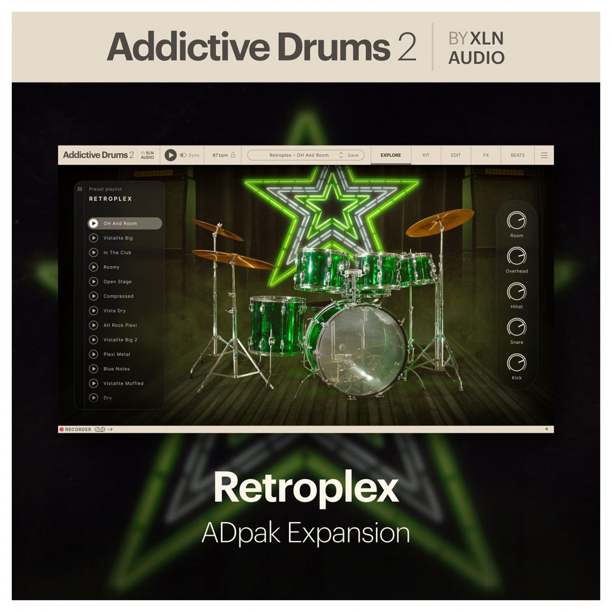Addictive Drums 2: Retroplex ADpak