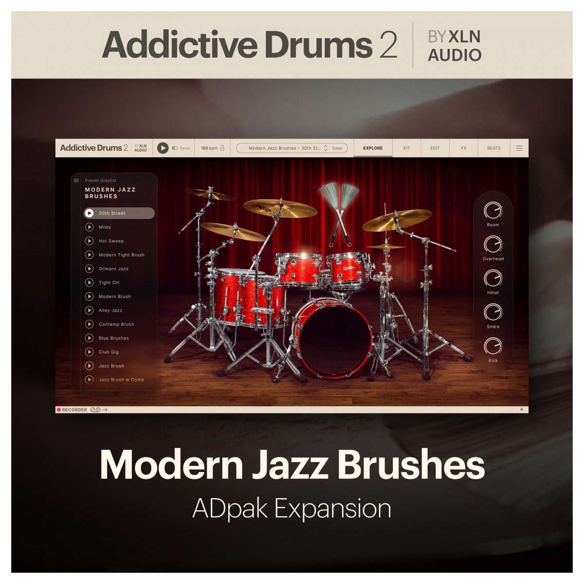 Addictive Drums 2: Modern Jazz Brushes ADpak