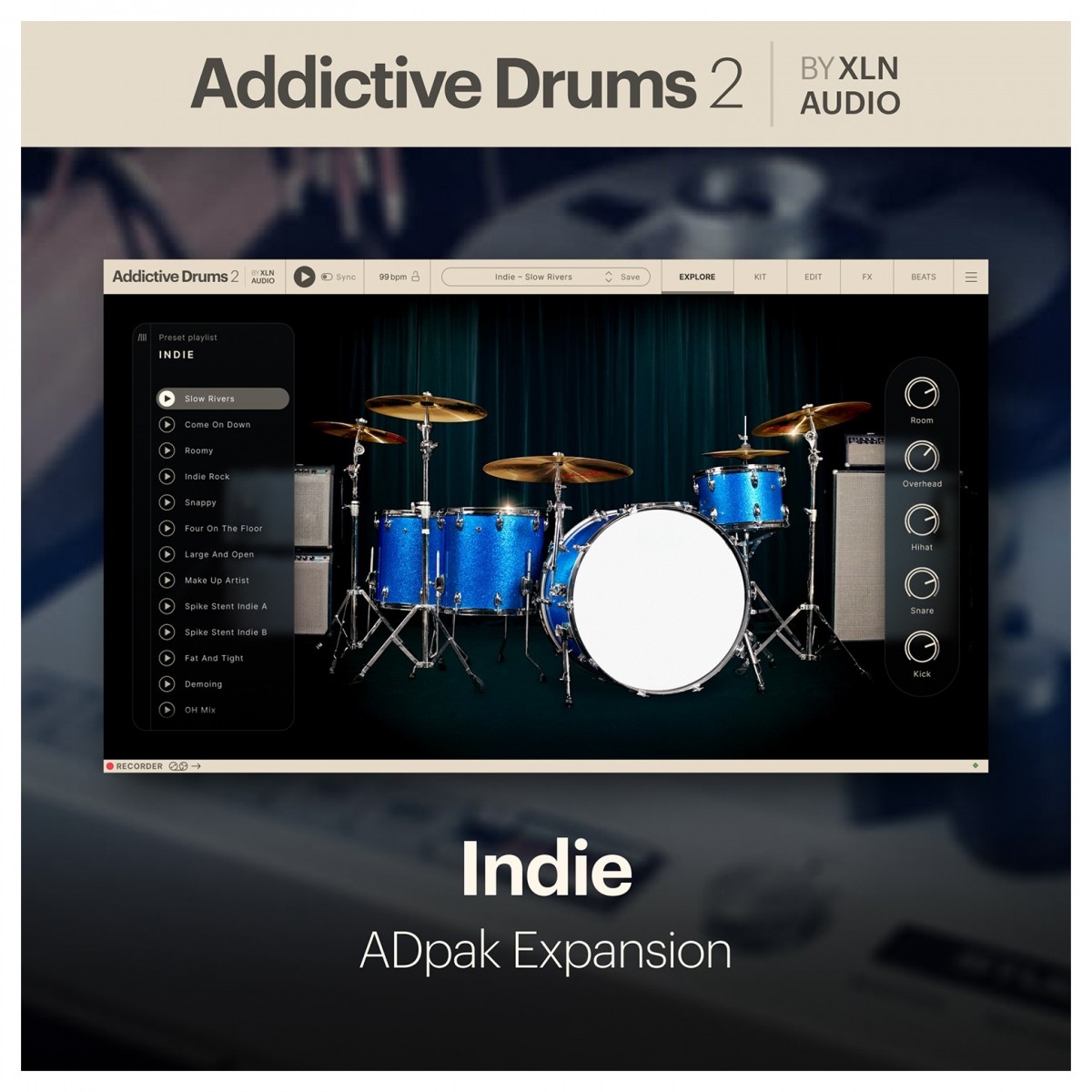 Addictive Drums 2: Indie ADpak