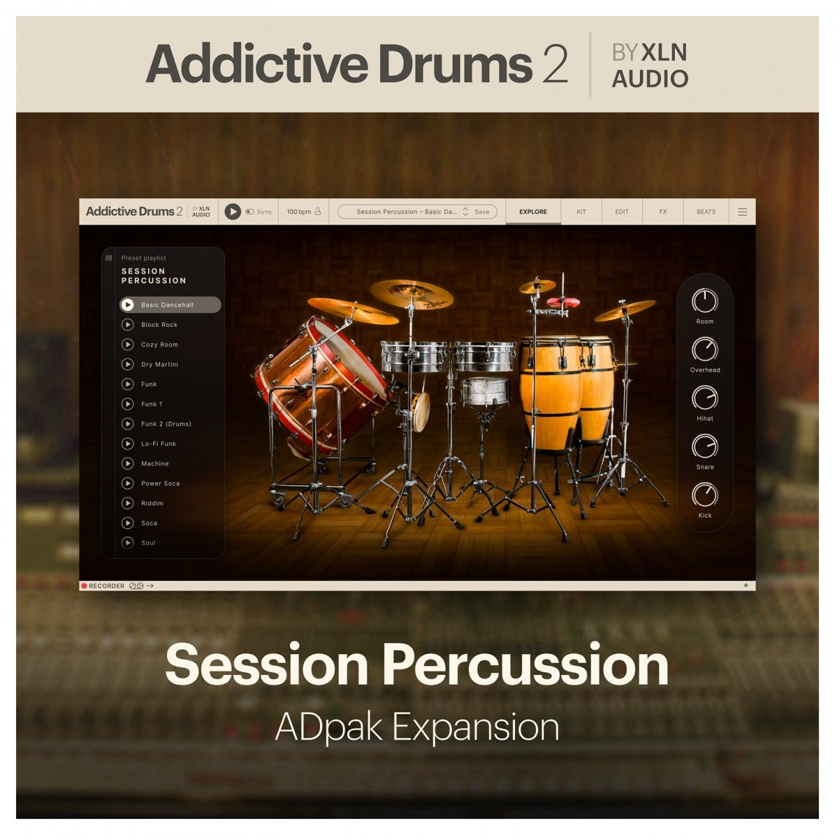 Addictive Drums 2: Session Percussion ADpak