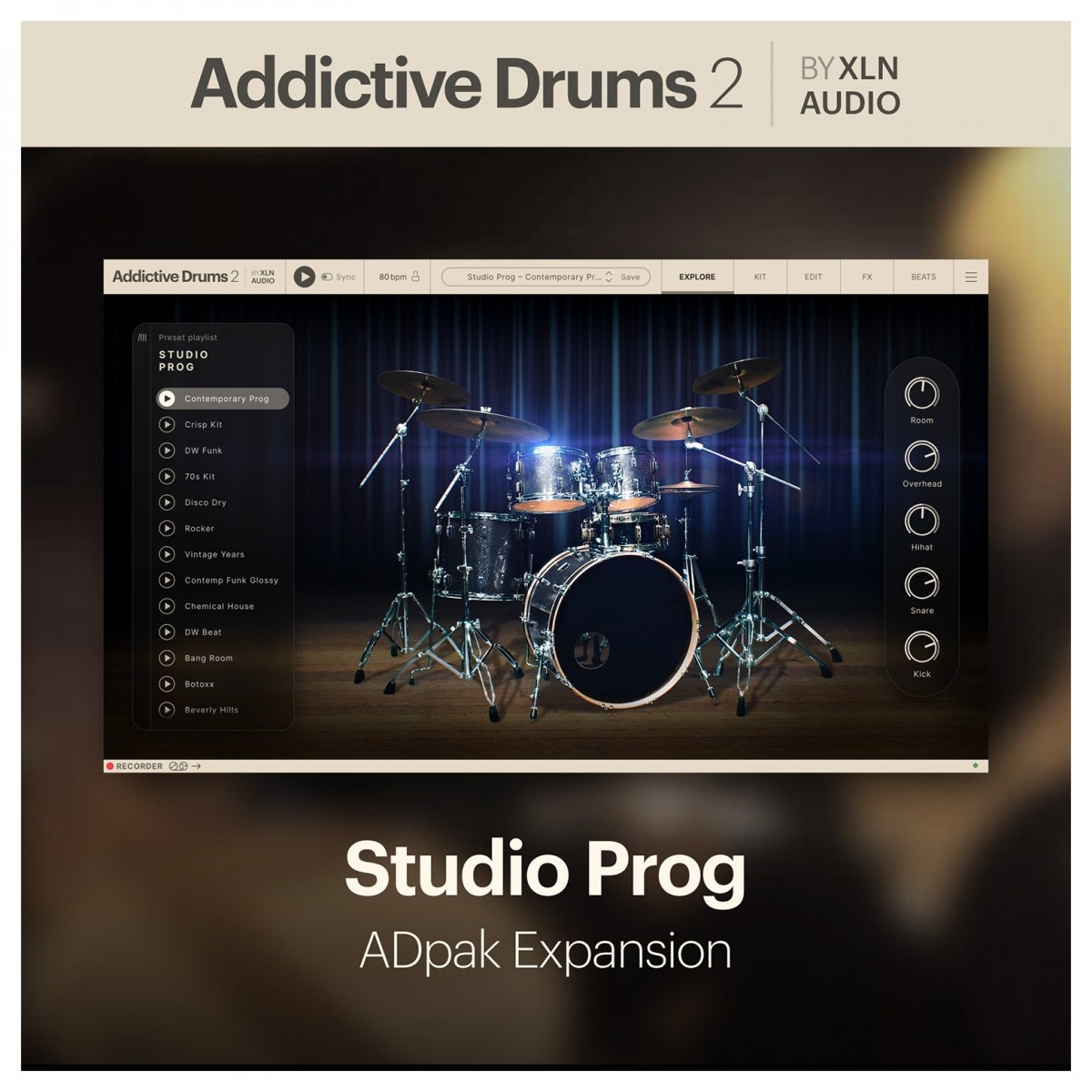 Addictive Drums 2: Studio Prog ADpak