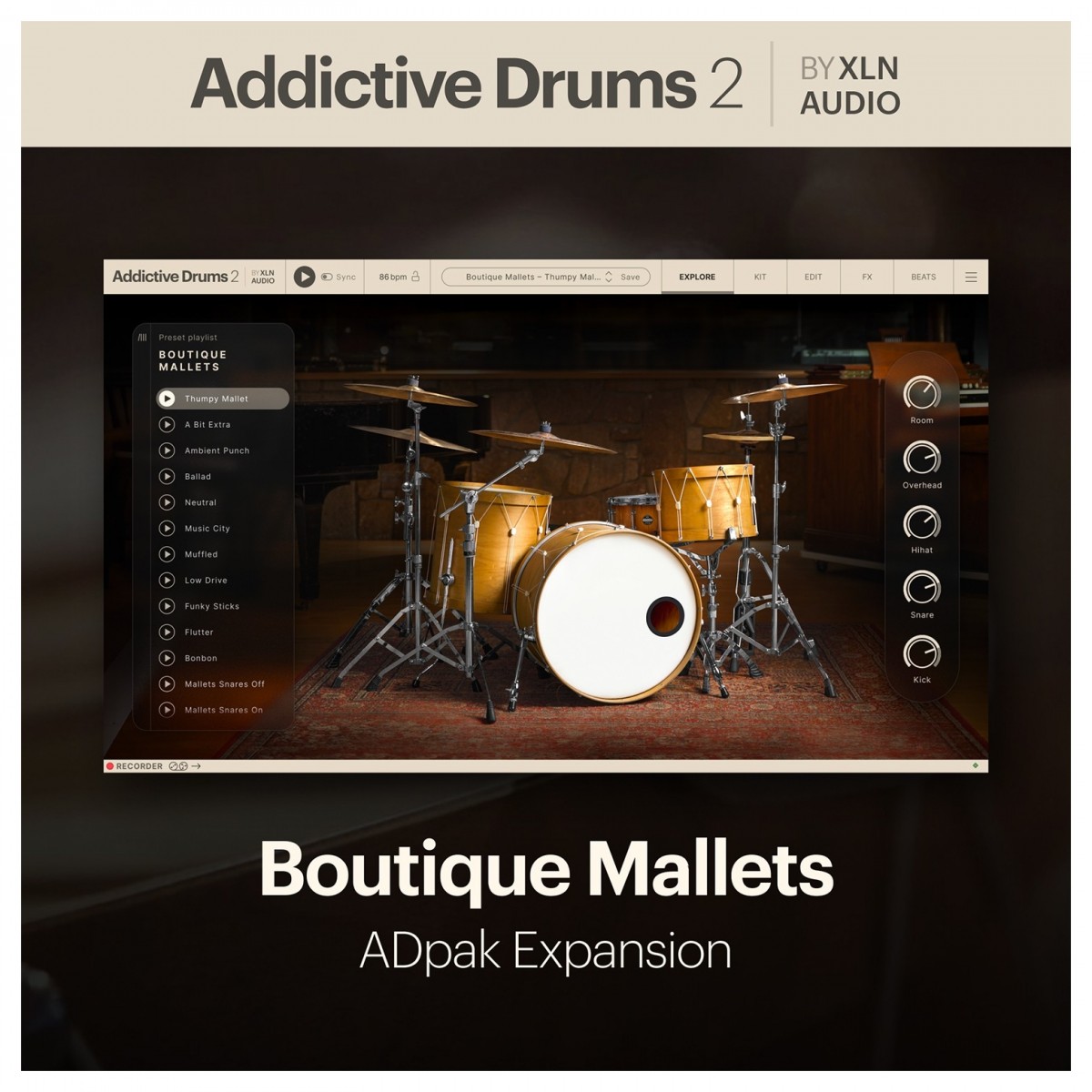 Addictive Drums 2: Boutique Mallets