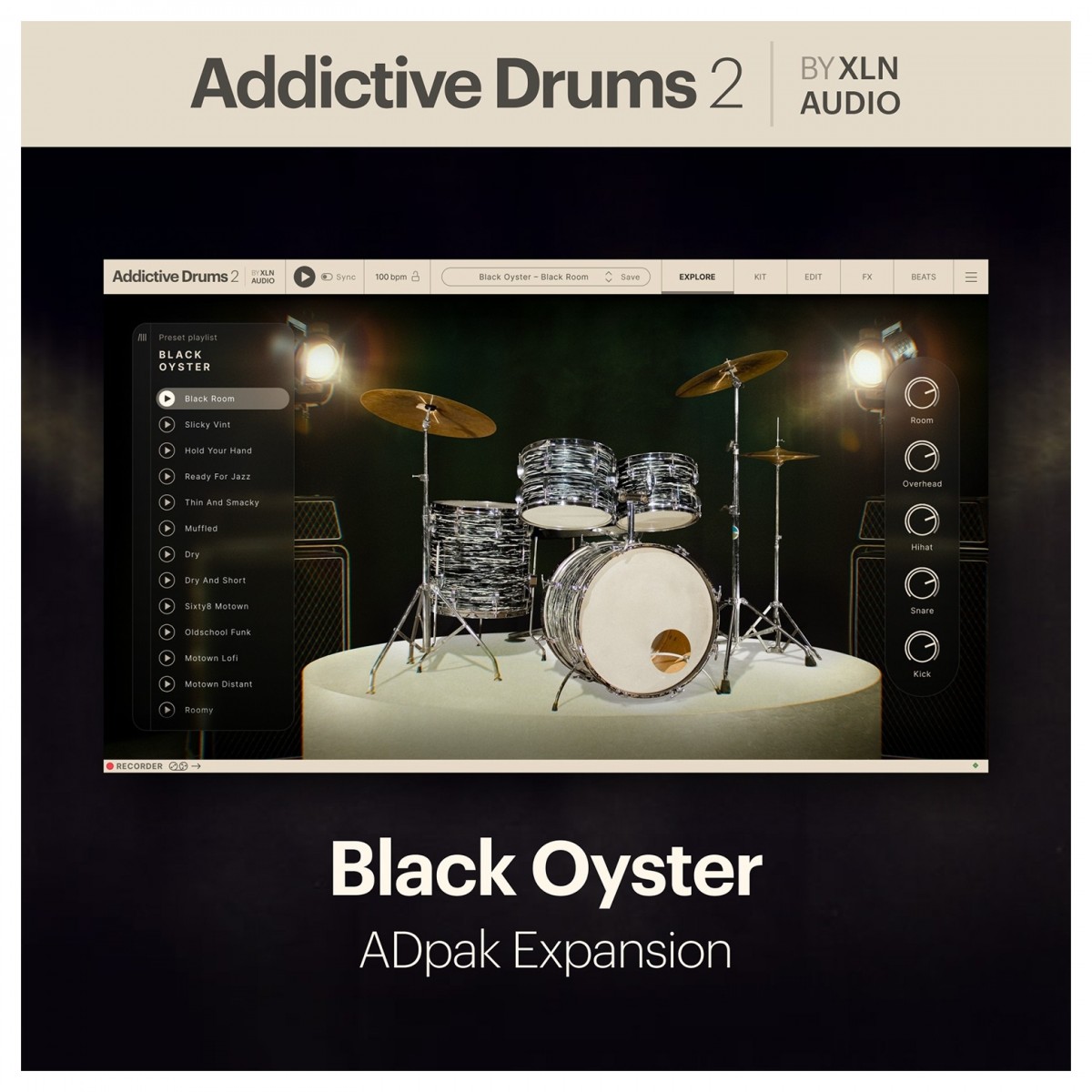 Addictive Drums 2: Black Oyster ADpak