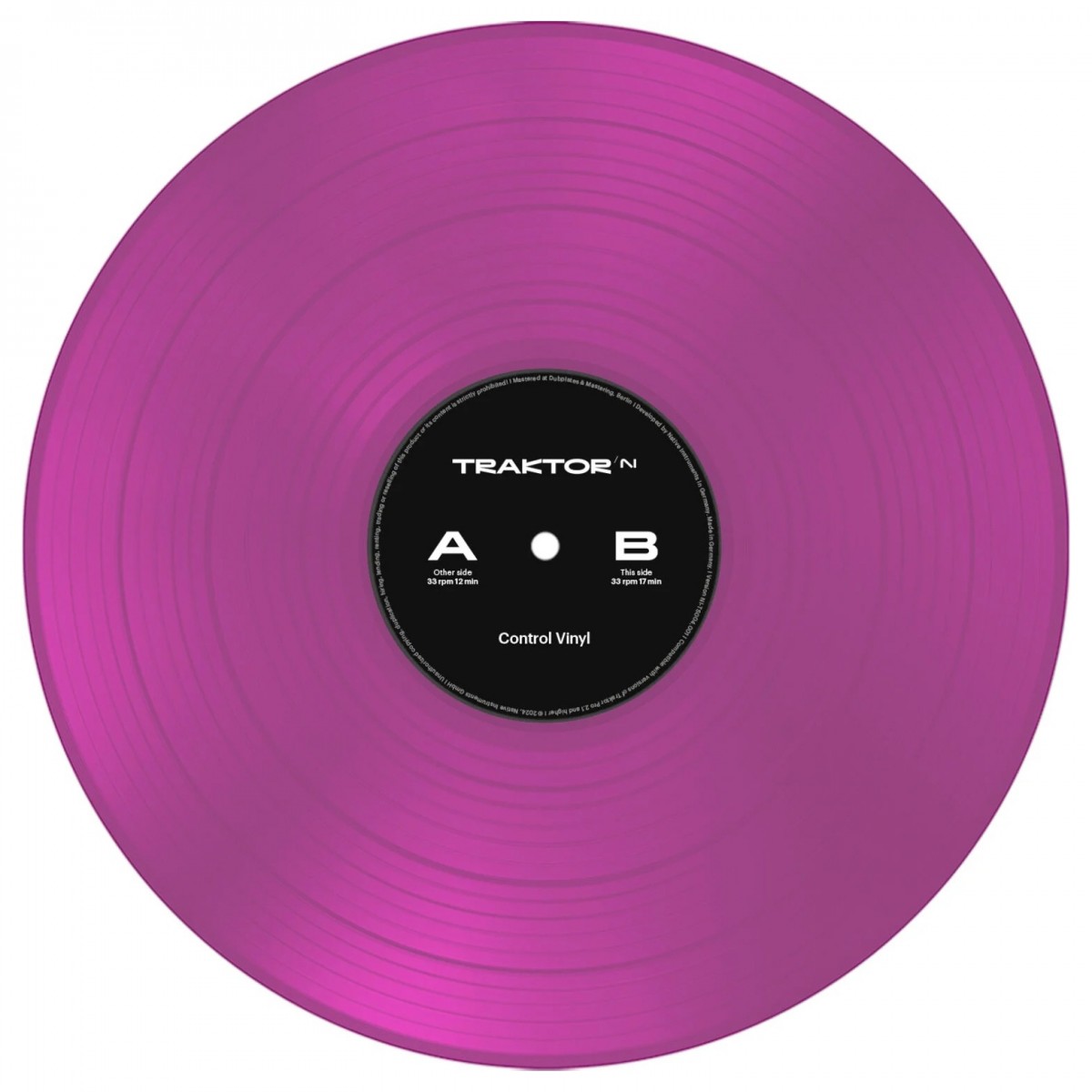 Native Instruments Traktor Control Vinyl Neon Pink