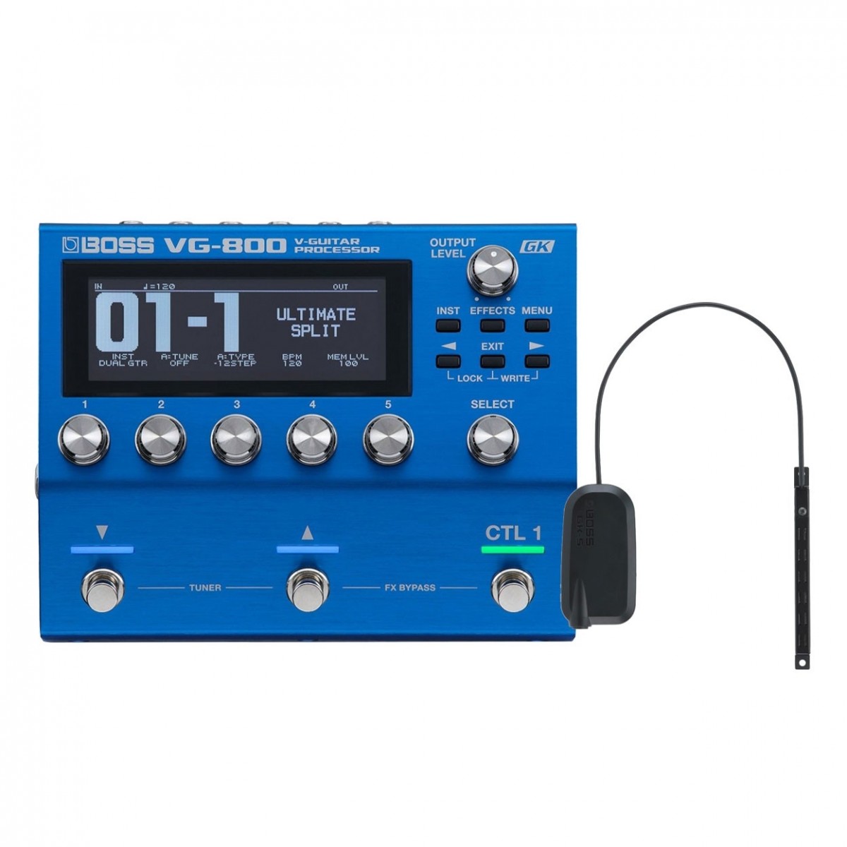 Boss VG-800 V-Guitar-Prozessor mit Bass-Pickup GK-5B