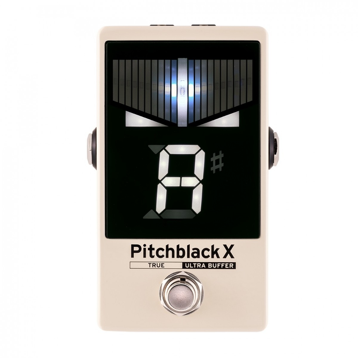 Korg Pitchblack X Chromatisches Pedal-Stimmgerät Cream