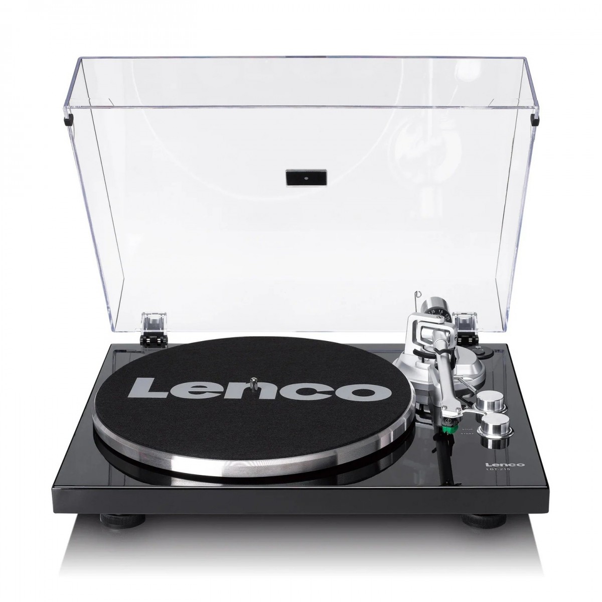 Lenco LBT-215BK Bluetooth Plattenspieler mit AT-VM95E Tonabnehmer