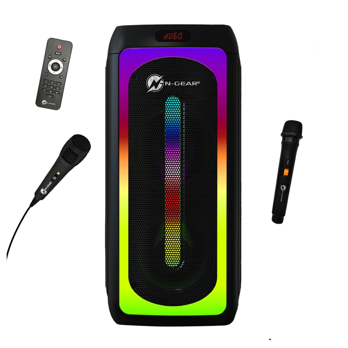 N-Gear Lets Go Party Juke 808 Tragbarer Karaoke-Lautsprecher