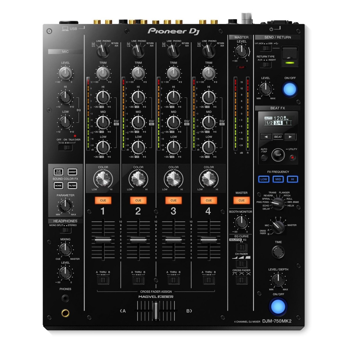 Pioneer DJ DJM-750 MK2 DJ-Mixer - Fast neu