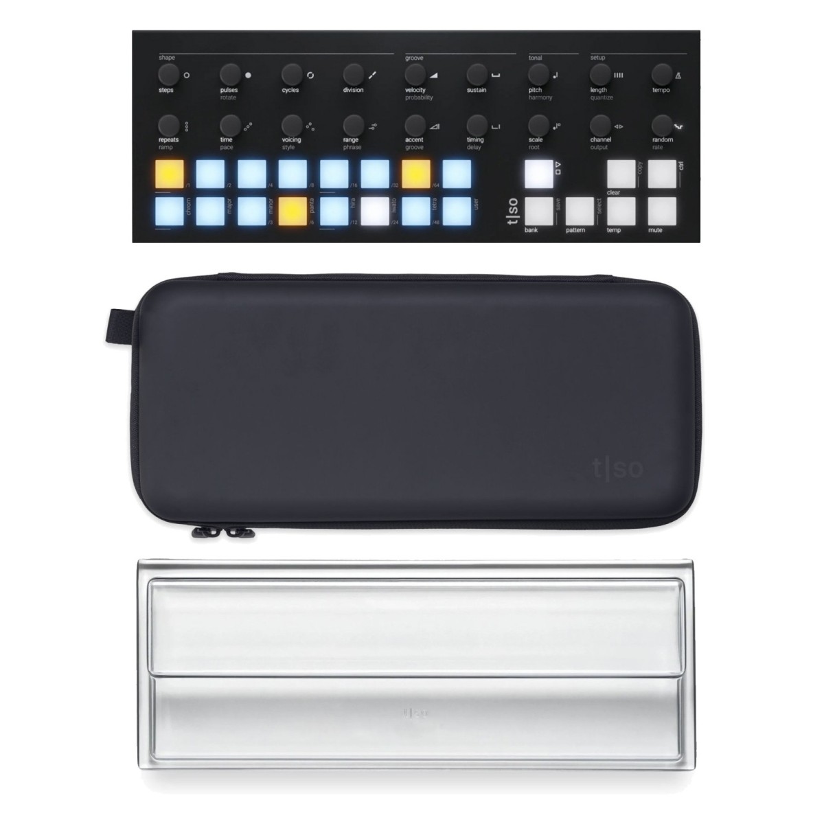 Torso Electronics T1 mit Gehäuse und Abdeckung schwarz