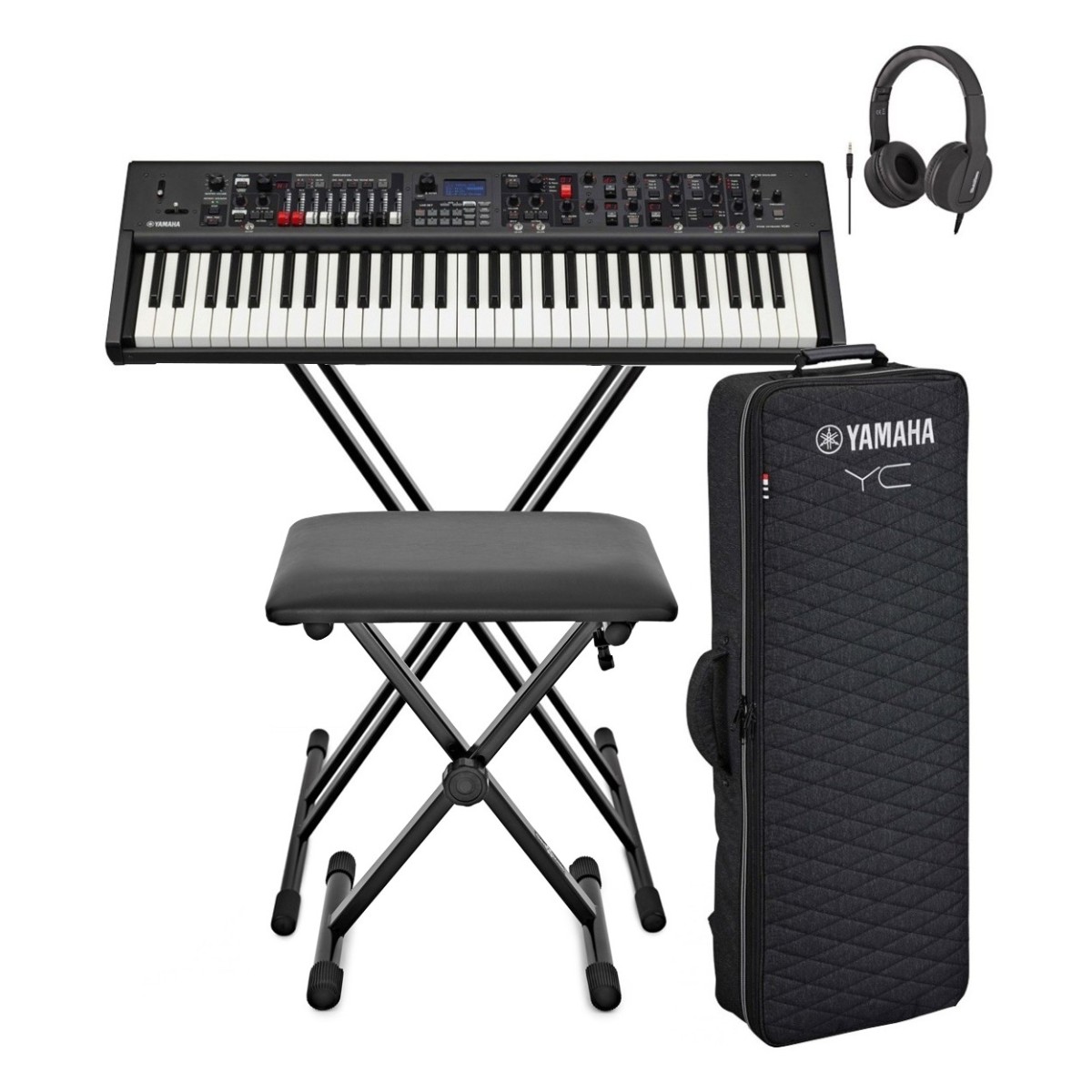 Yamaha YC61 Digital Stage Keyboard mit Zugriegeln Paket