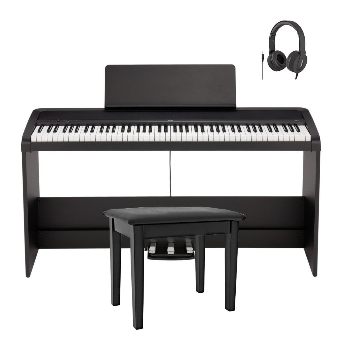 Korg B2+ Digitalpiano mit Ständerpaket schwarz