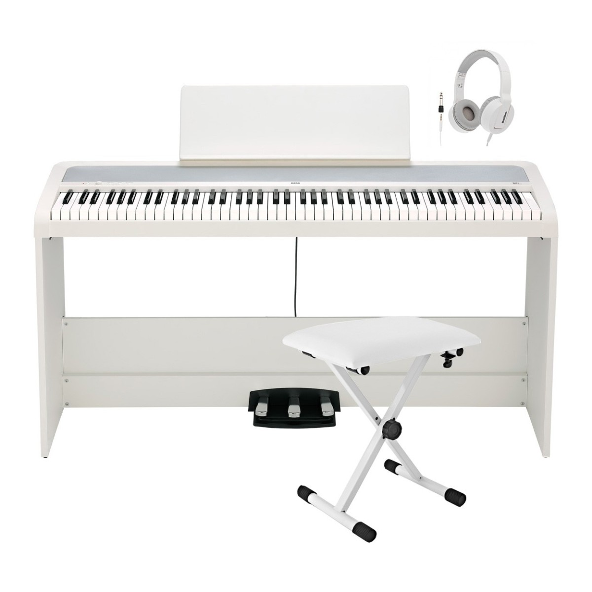 Korg B2+ Digitalpiano mit Ständerpaket Weiß