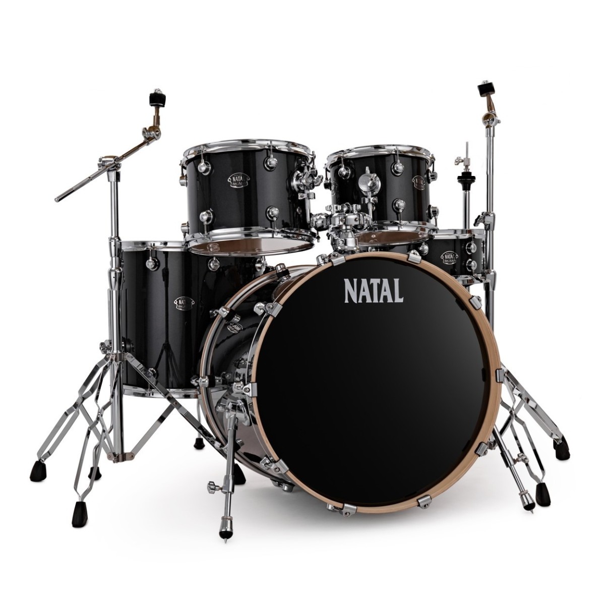 Natal Arcadia Pappel 5 St. 22' Schlagzeug m/Hardware Black Sparkle