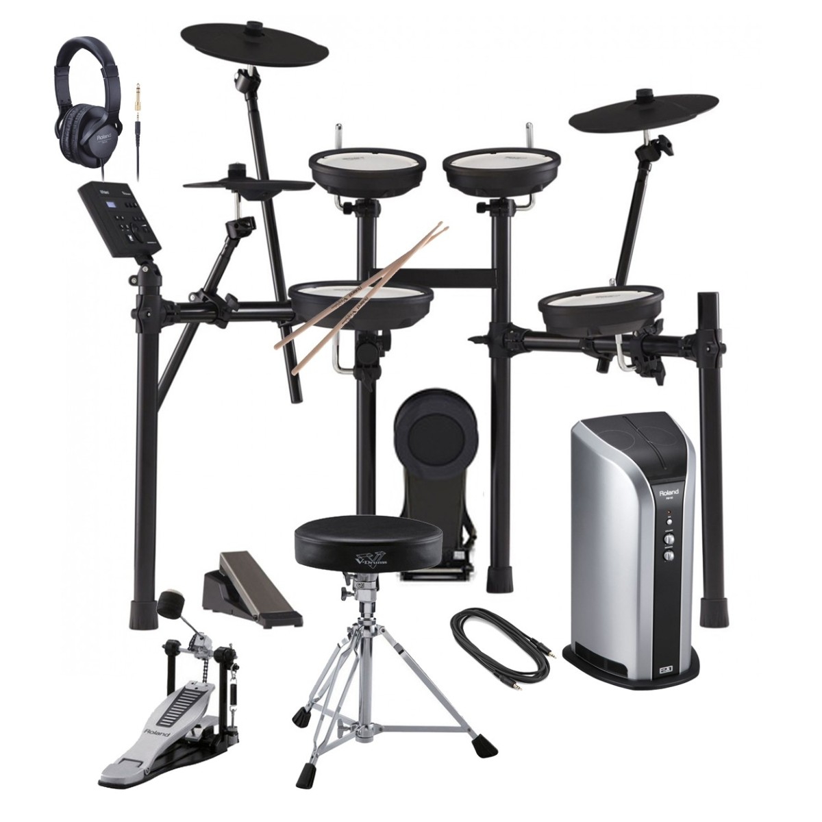 Roland TD-07KV V-Drums Elektronisches Drum-Kit Ultimatives Set