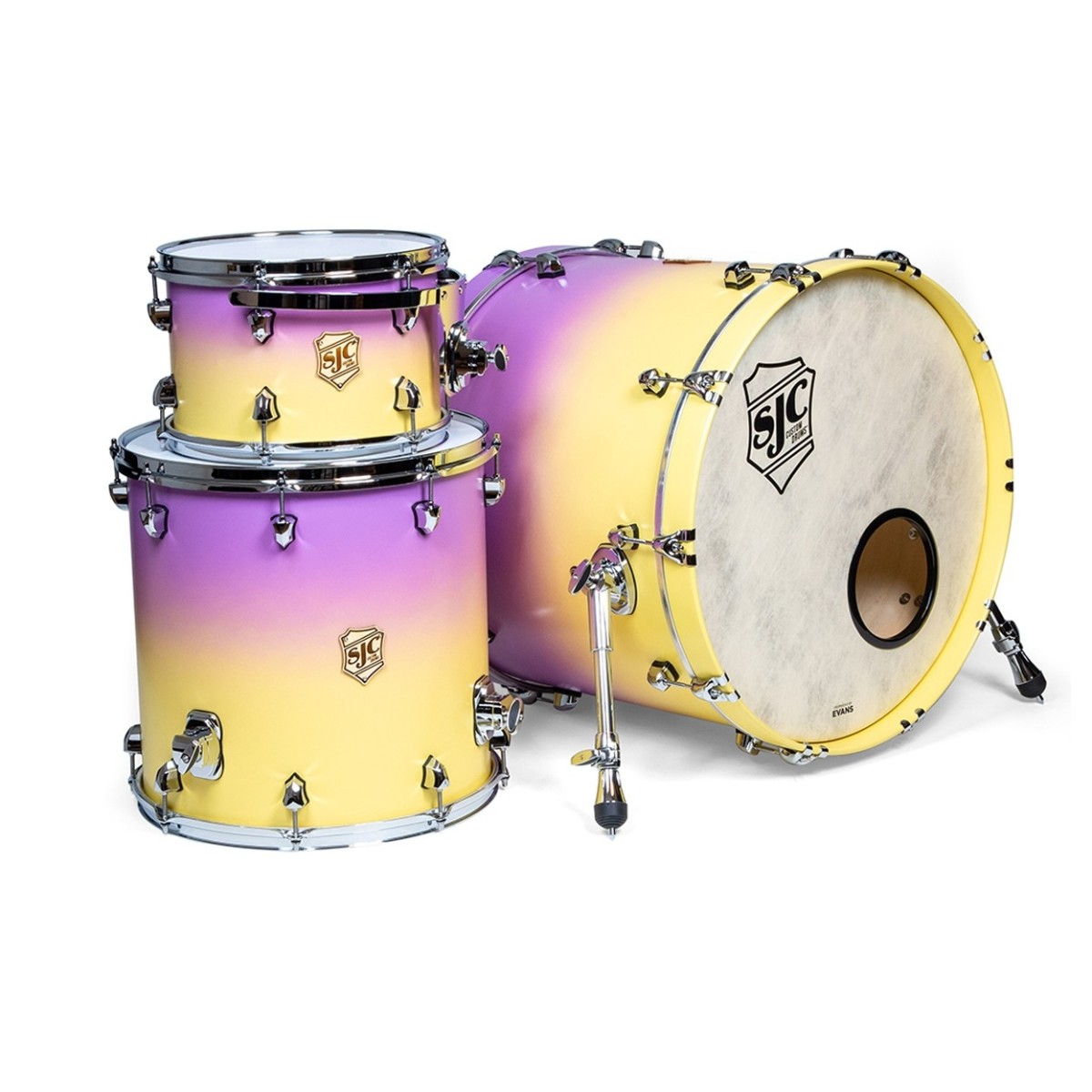SJC Drums Colour Rush 3pc Kesselsatz Lavender Sunrise
