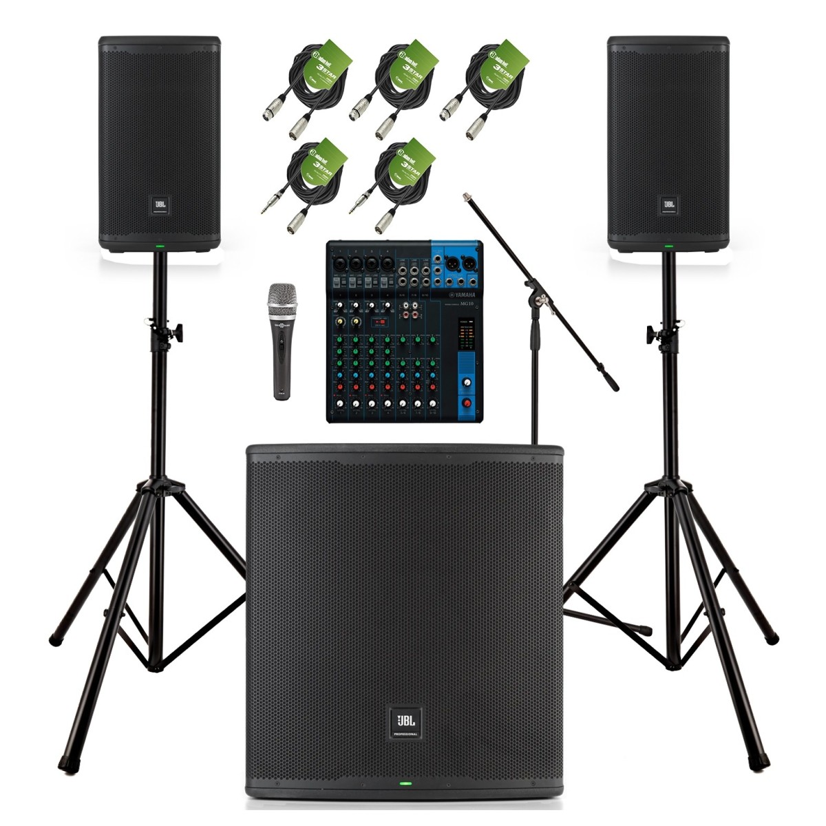 JBL EON710 Komplettes PA-System-Bundle