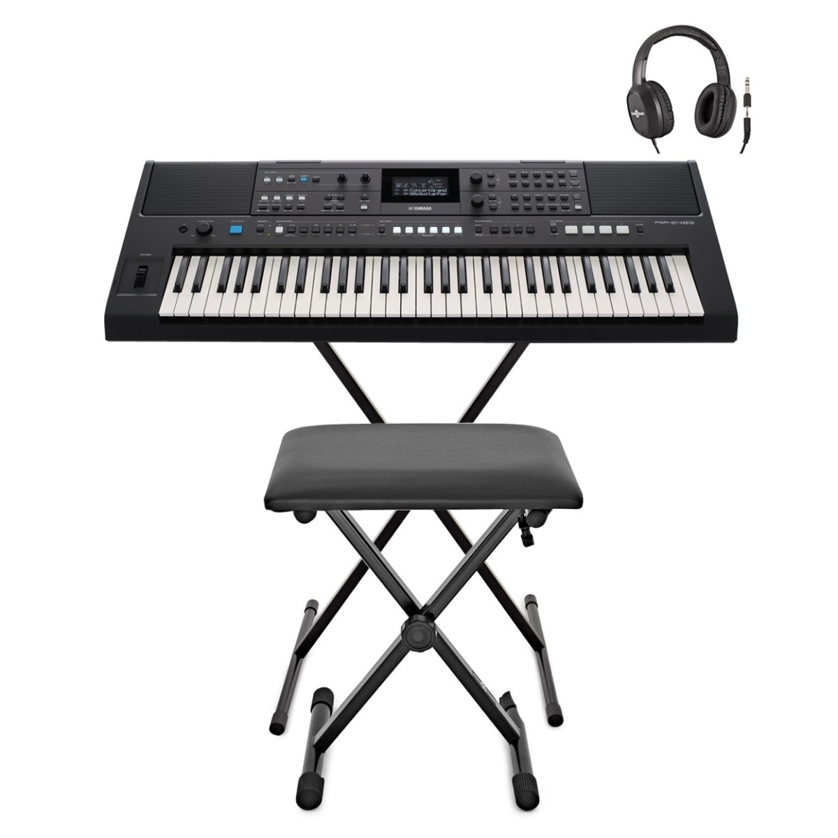 Yamaha PSR E483 Portable Keyboard Paket
