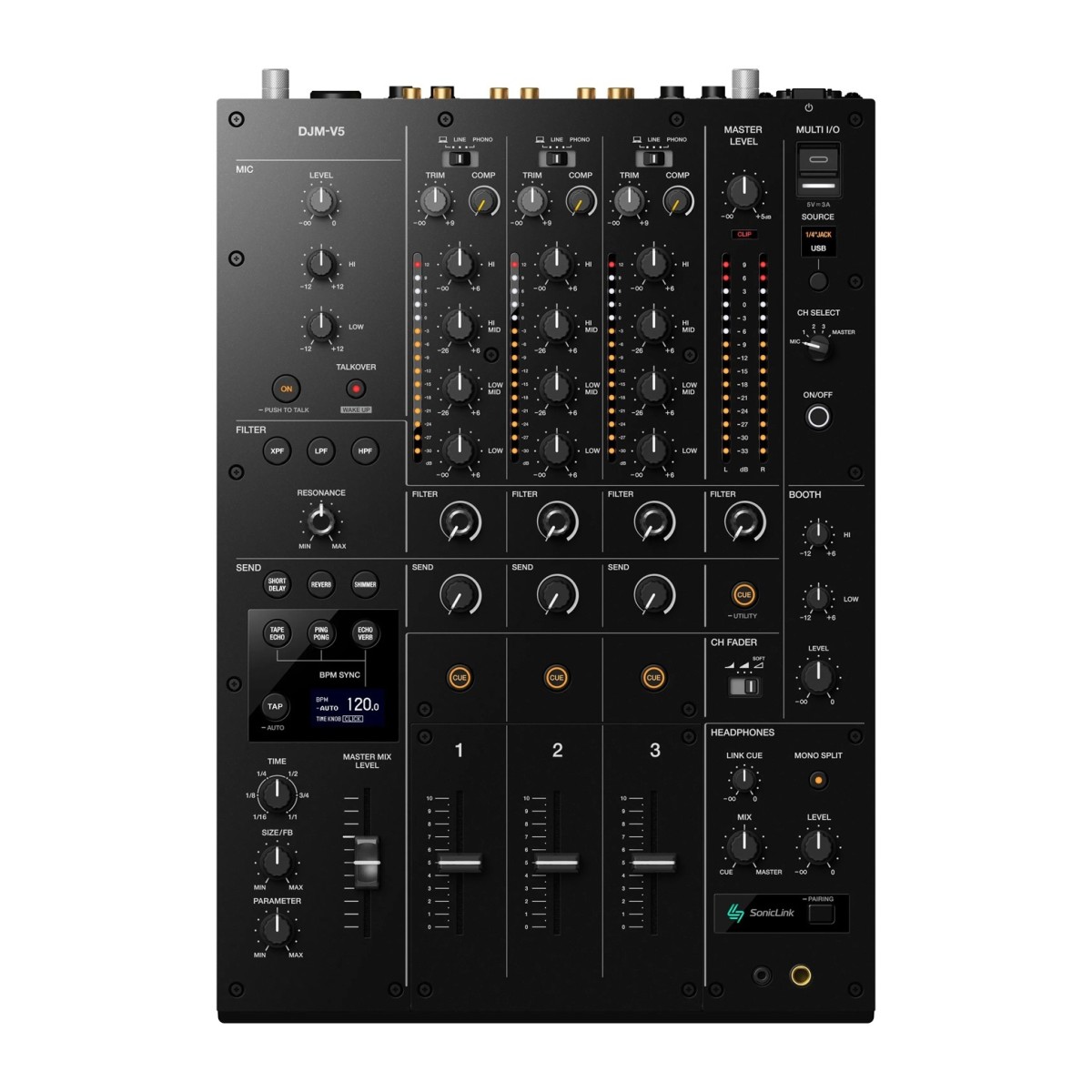 AlphaTheta DJM-V5 3-Kanal-DJ-Mixer