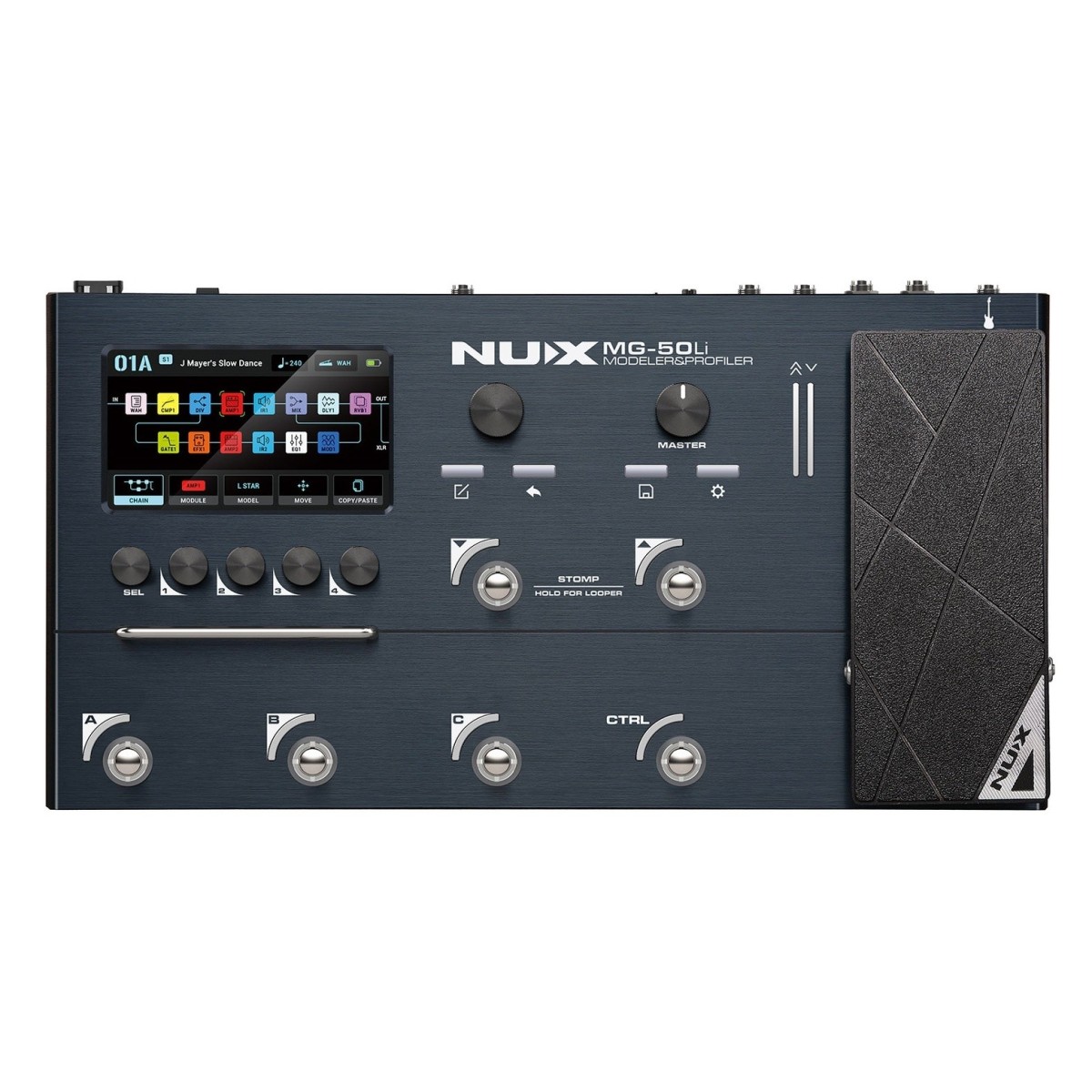 NUX MG50li Gitarren-Multi-FX-Prozessor & Profiler Blau