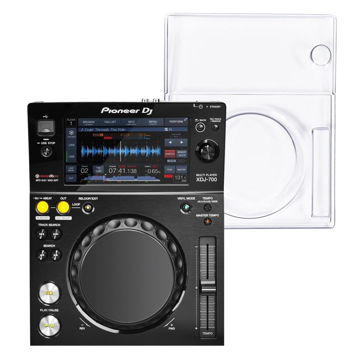 Pioneer XDJ-700 und Decksaver Cover