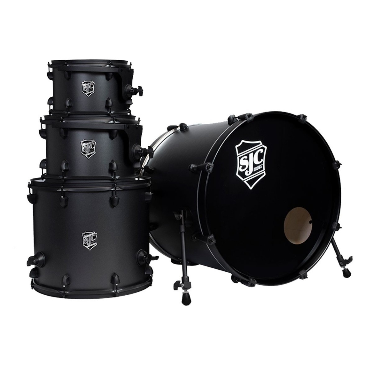 SJC Drums Pathfinder 4-teiliger Kesselsatz Galaxy Grey