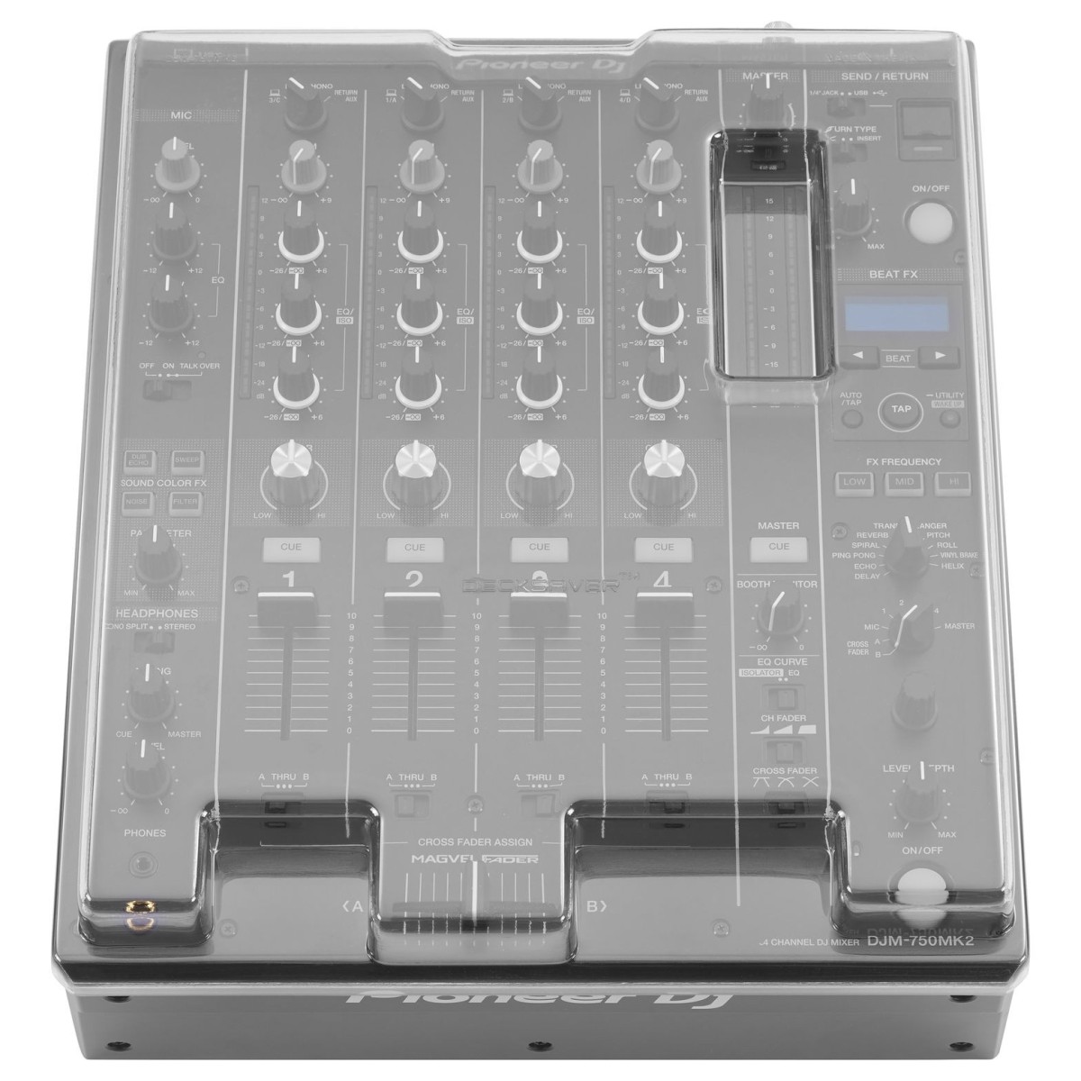 Pioneer DJ DJM-750 MK2 DJ-Mixer mit Decksaver