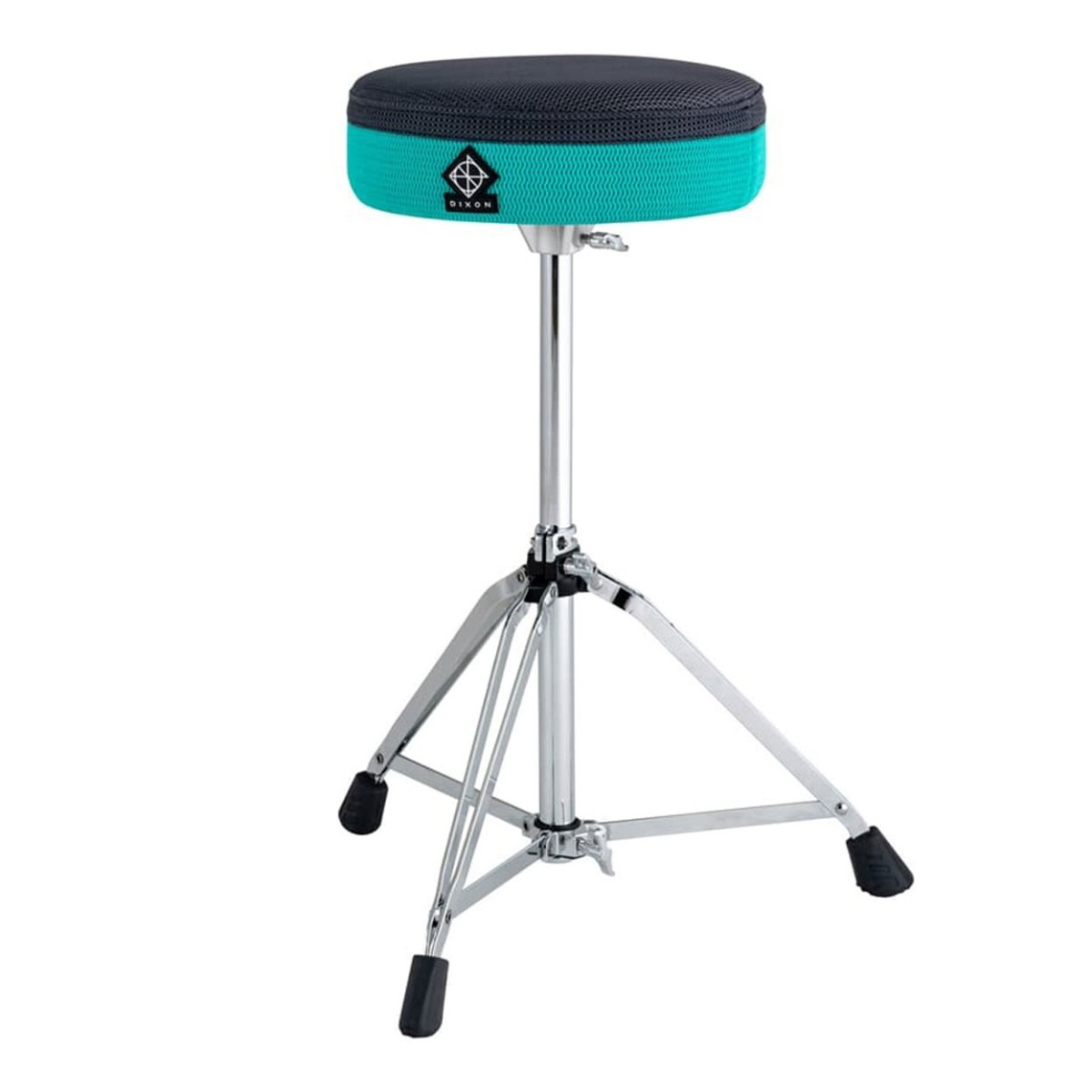 Dixon PSN-805 Round Drummer-Sitze schwarz-Türkis mit Netzbezug