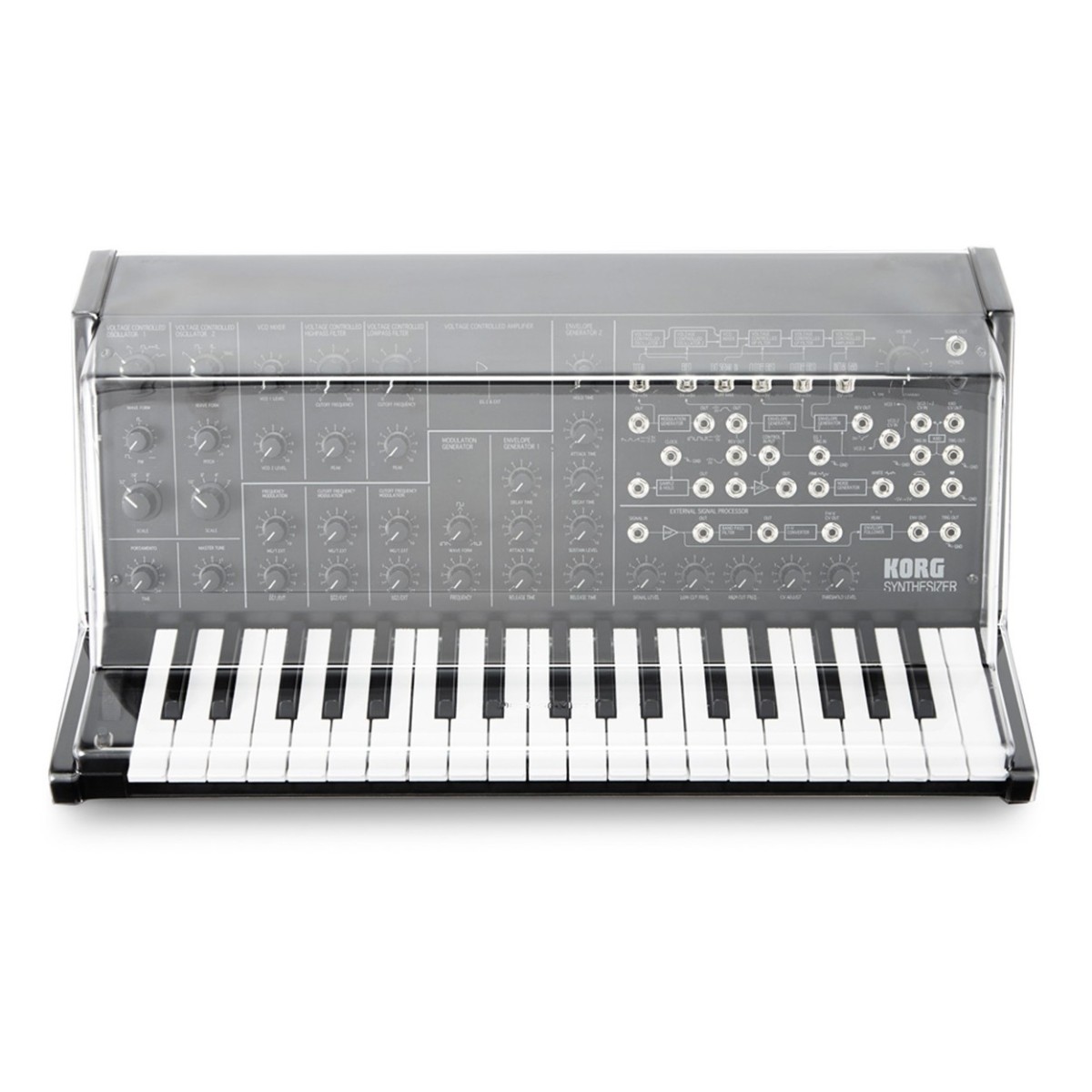 Korg MS-20 Mini monophoner analoger Synthesizer mit Decksaver