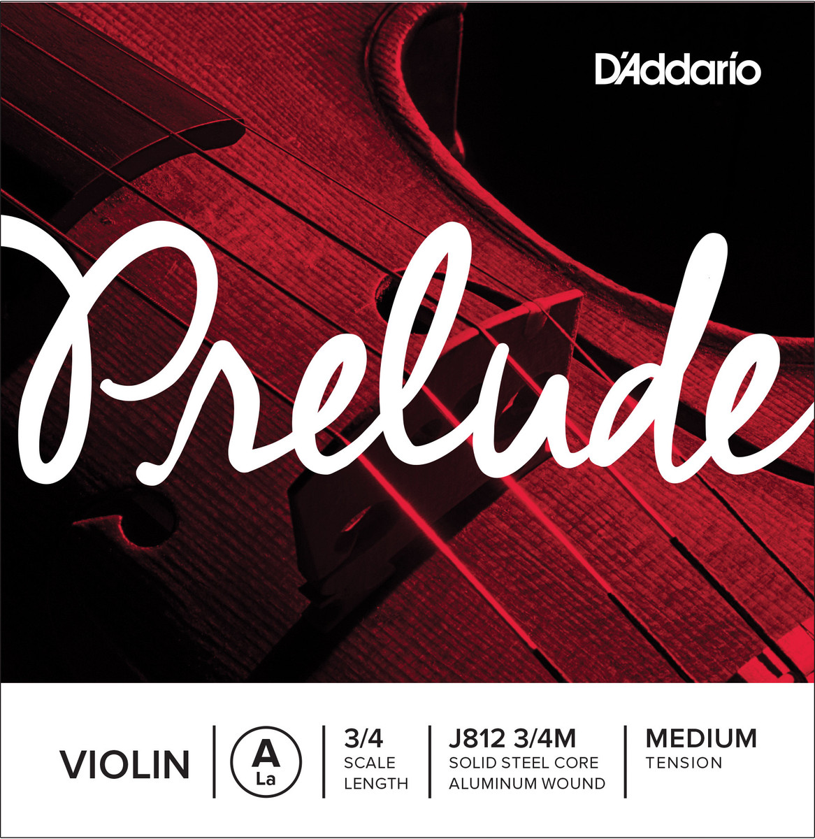 DAddario Prelude A-Saite für Violine 3/4-Größe Medium