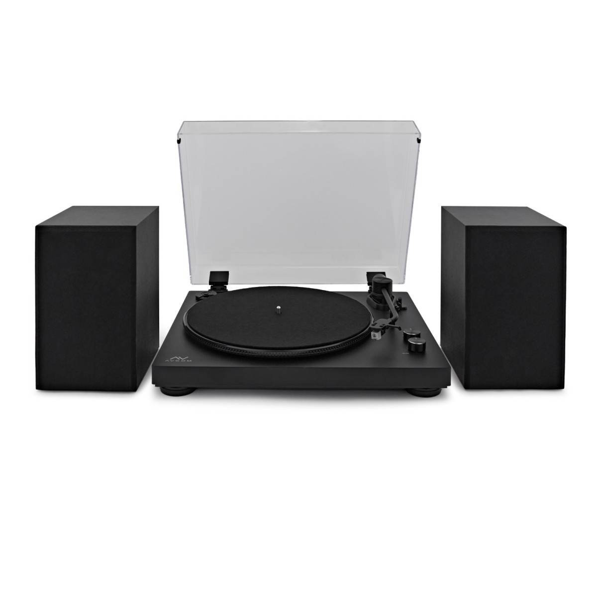AVCOM Bluetooth Plattenspieler-System mit „ '-Nadel schwarz Audio-Technica