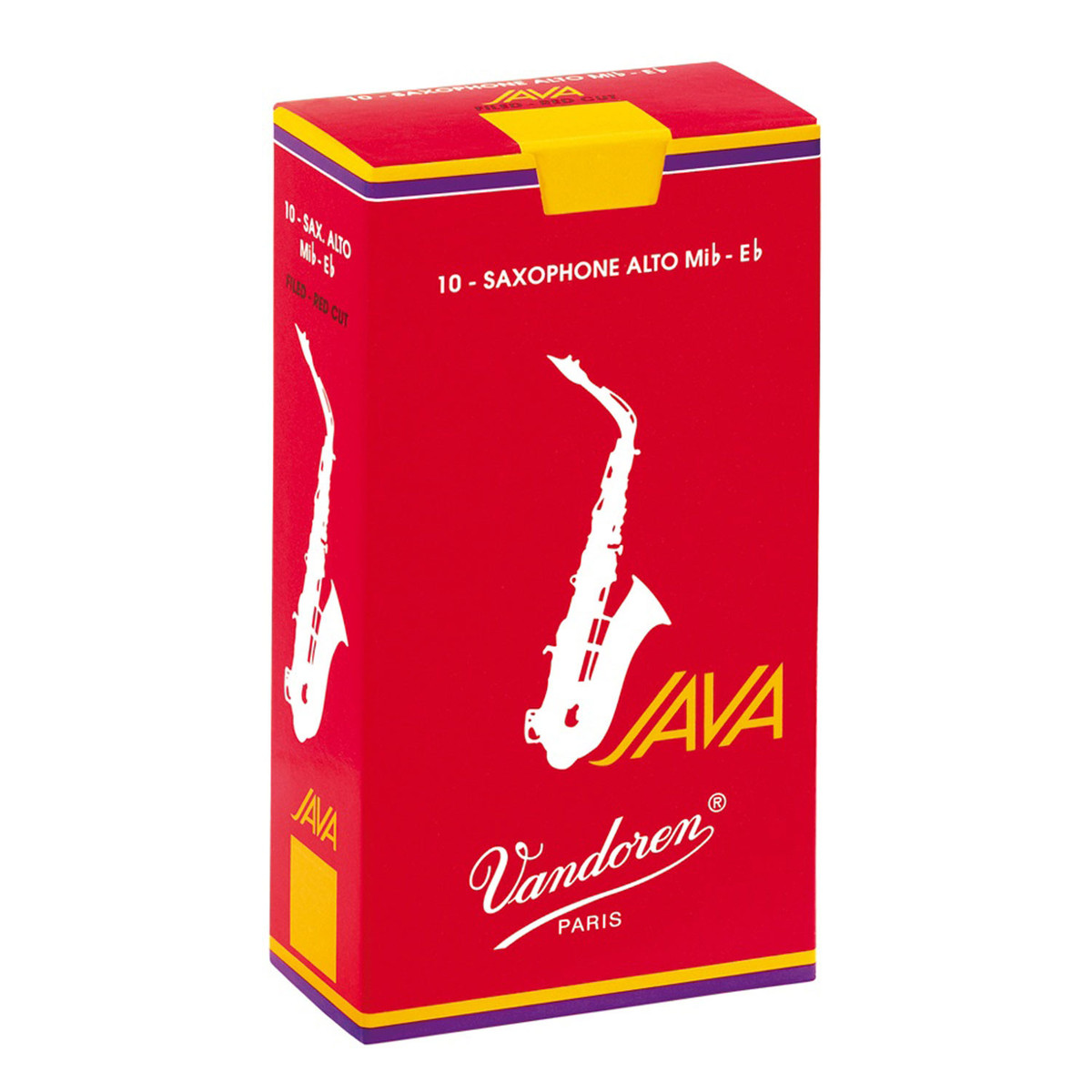 Vandoren Java rot Alto Saxophon Reeds 3 (10 Pack)
