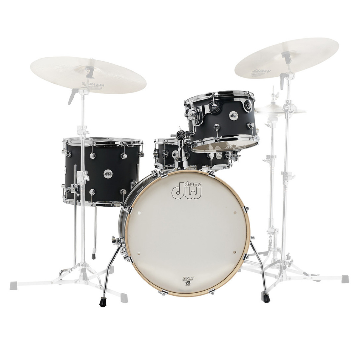 DW Drums Design Vielflieger 20 Shell Pack Matte Satin Black