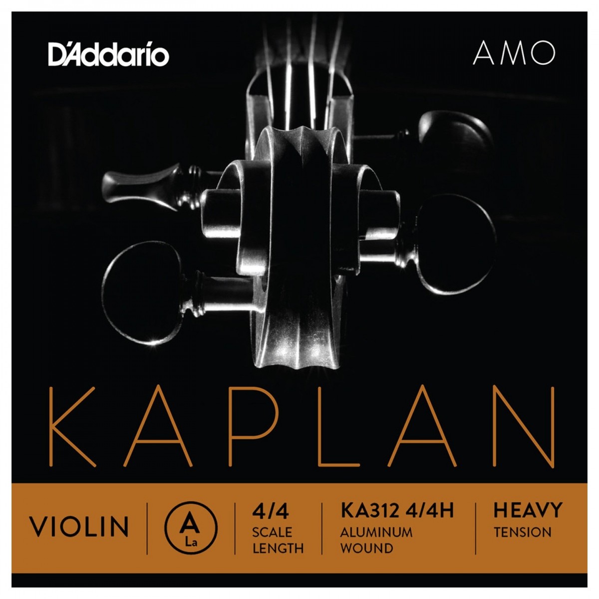 DAddario Kaplan Amo A-Saite für Violine Größe 4/4 Heavy