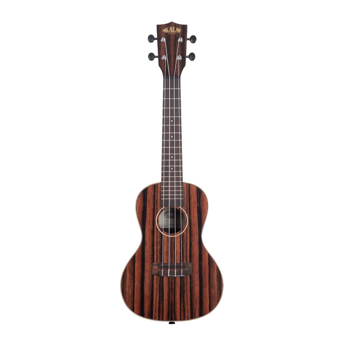 Kala KA-EBY-C Striped Ebony Akustische Konzert-Ukulele satiniert