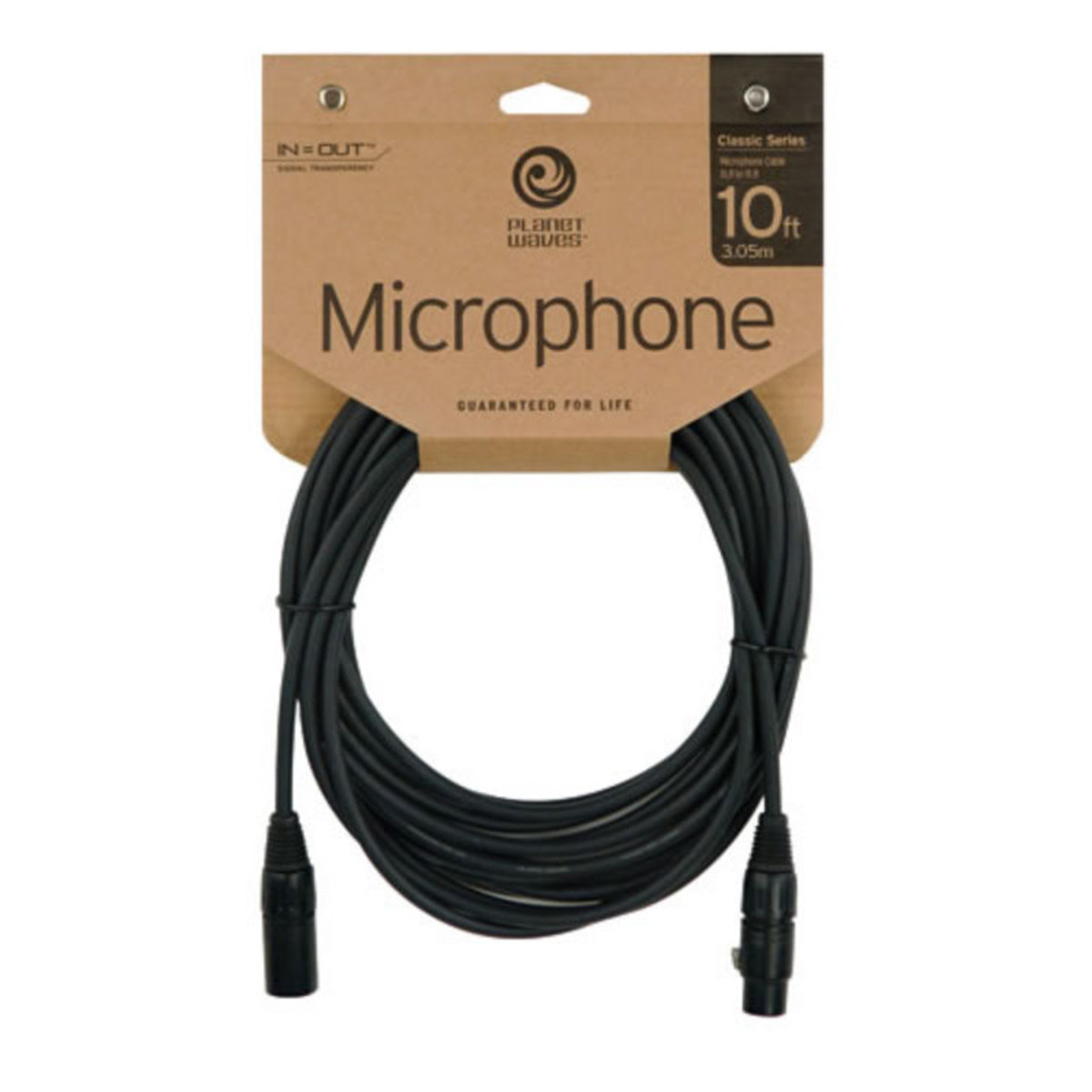 Planet Waves Classic Series XLR (M) (F) XLR Mikrofon Kabel 10 m