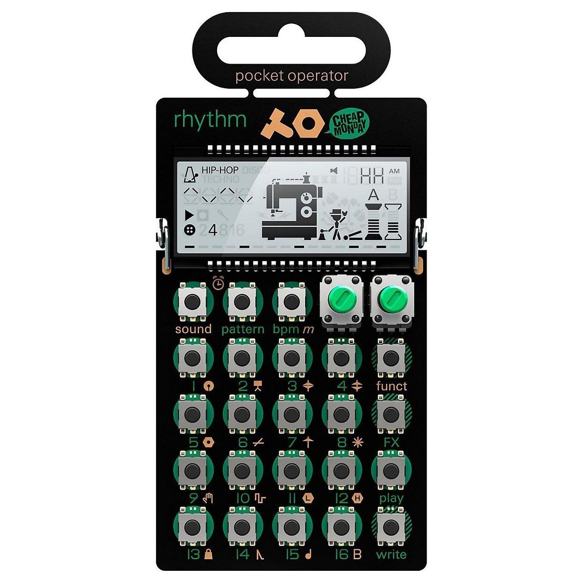 Teenage Engineering PO-12 Rhythm Taschen-Rhythmus-Synthesizer