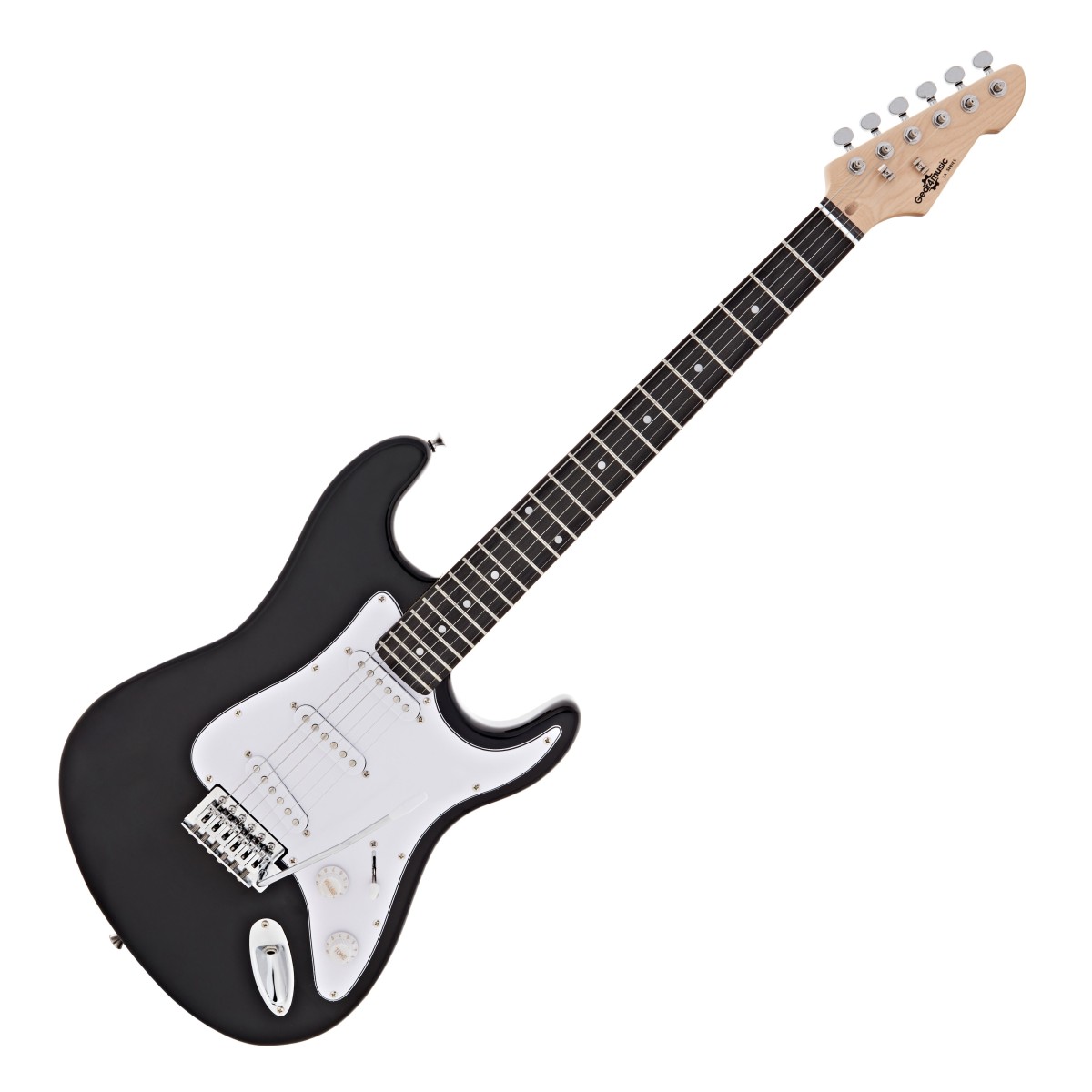 LA E-Gitarre von Gear4music Schwarz
