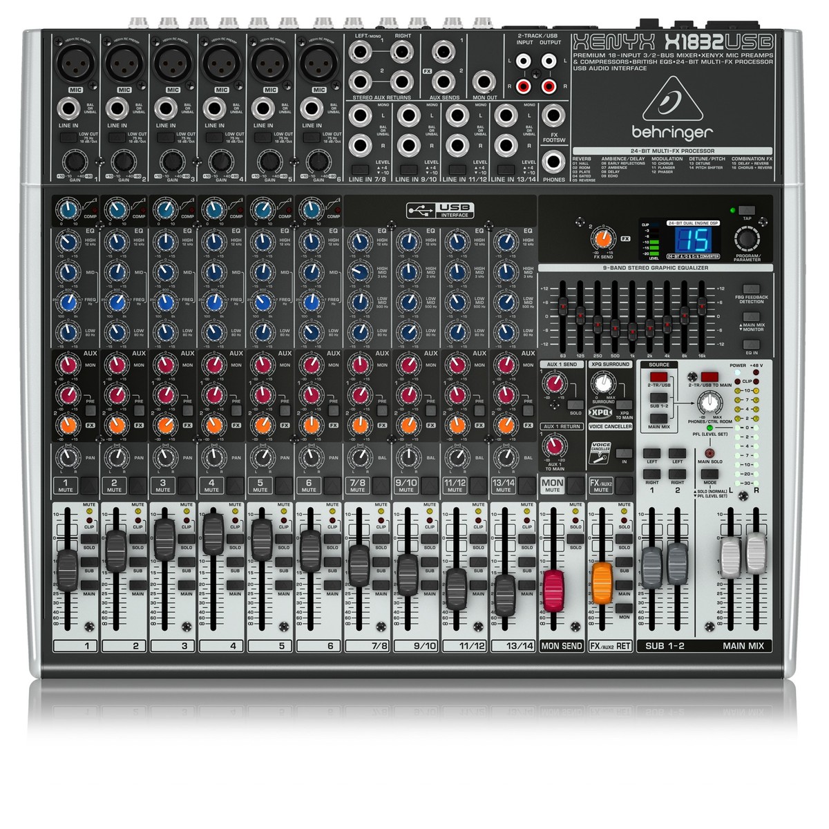 Behringer XENYX X1832USB 18-Kanal-Analogmischpult