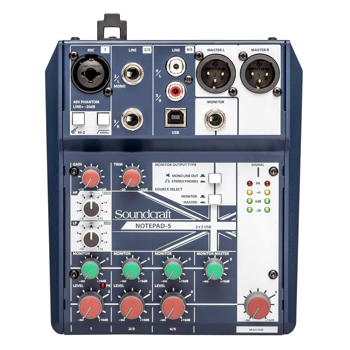Soundcraft Notepad 5 Analoges USB-Mischpult