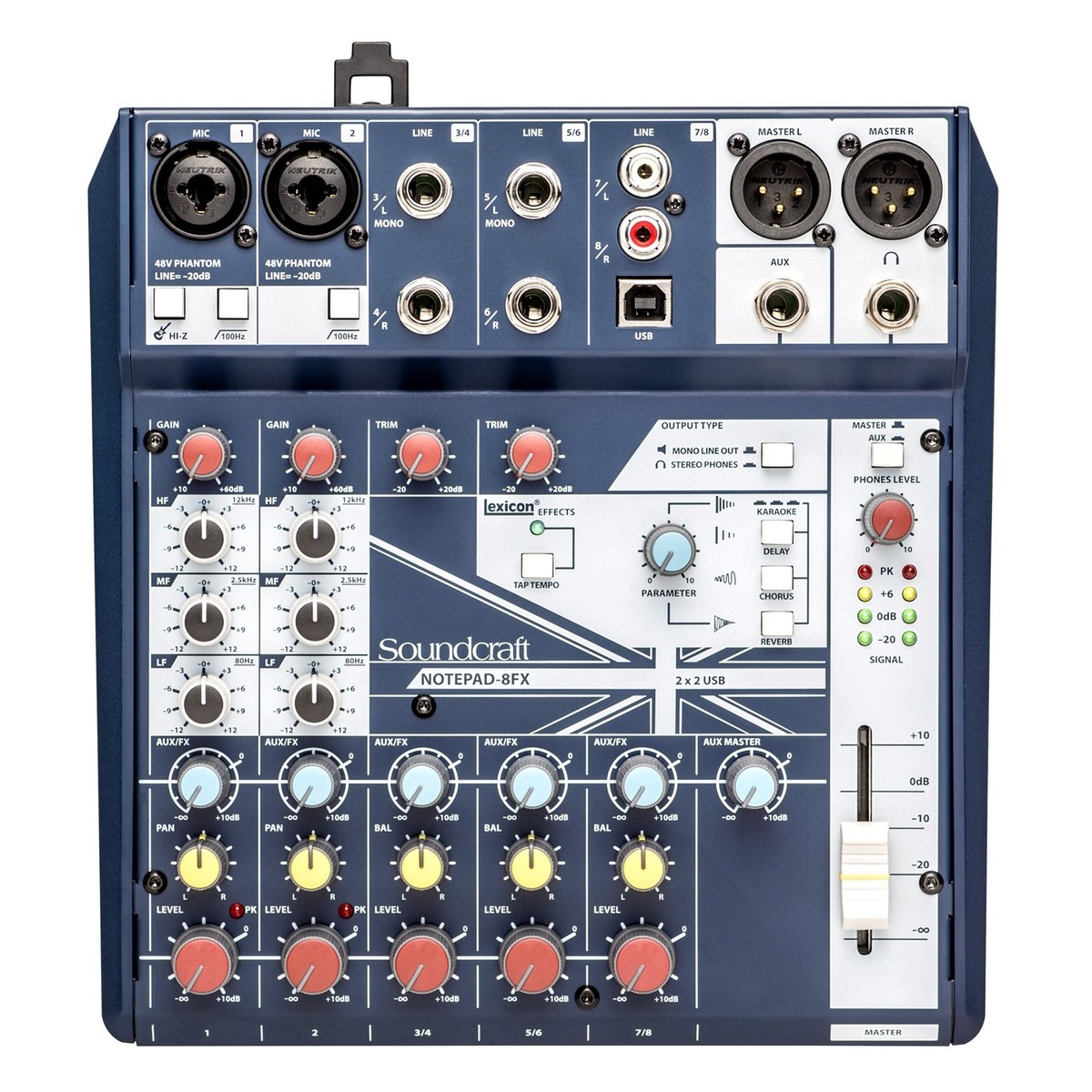 Soundcraft Notepad 8-FX Analoger USB-Mixer