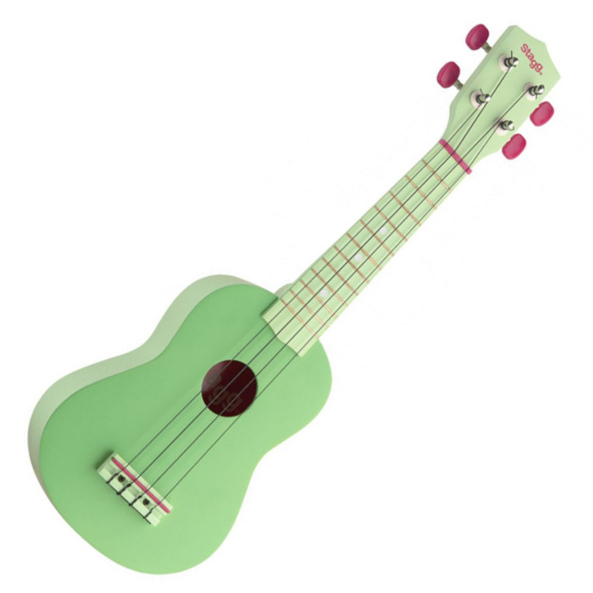 Stagg Sopran-Ukulele & Tasche Grasgrün