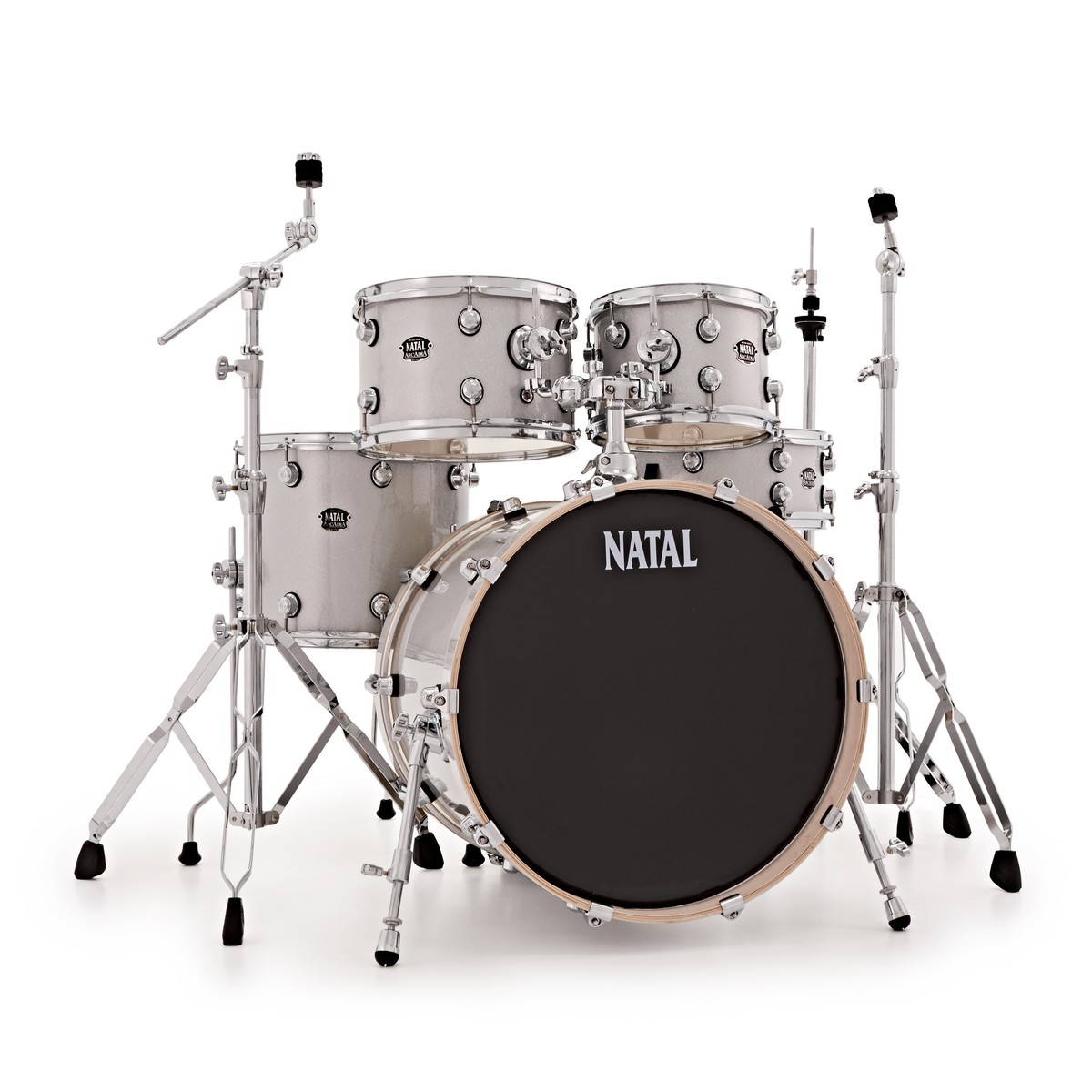 Natal Arcadia Pappel 5pc 20' Drum-Kit mit Hardware weiß Glanz