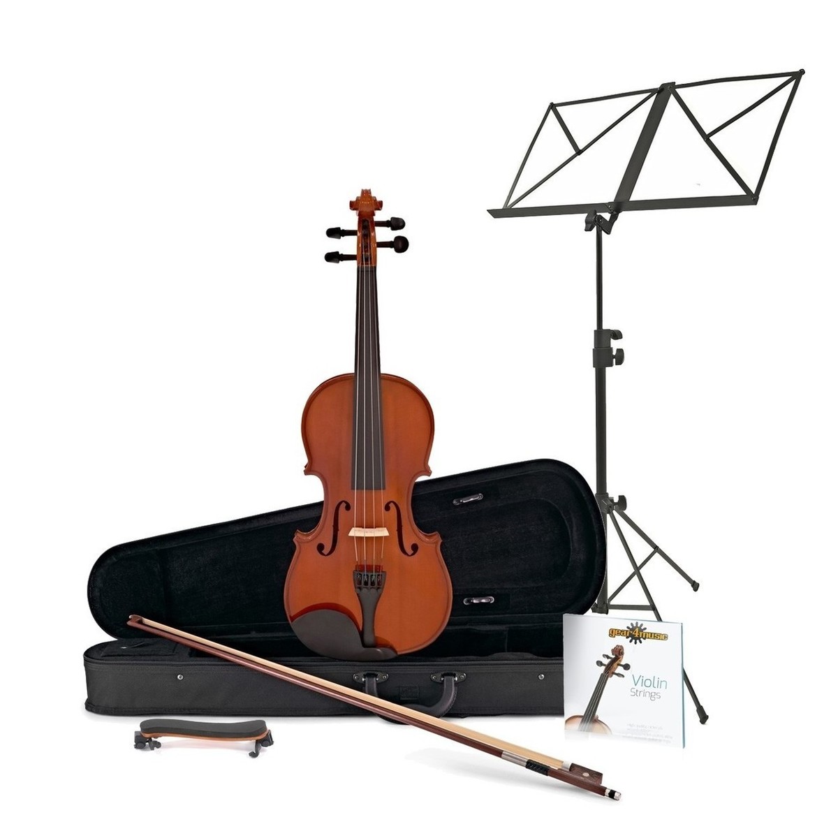 Student-Violine von Gear4music 1/4 mit Zubehörpaket
