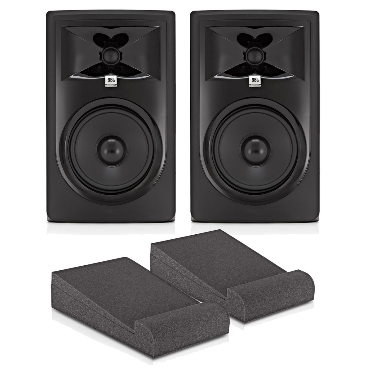 JBL 306P MKII mit Isolierungs-Pads Paar