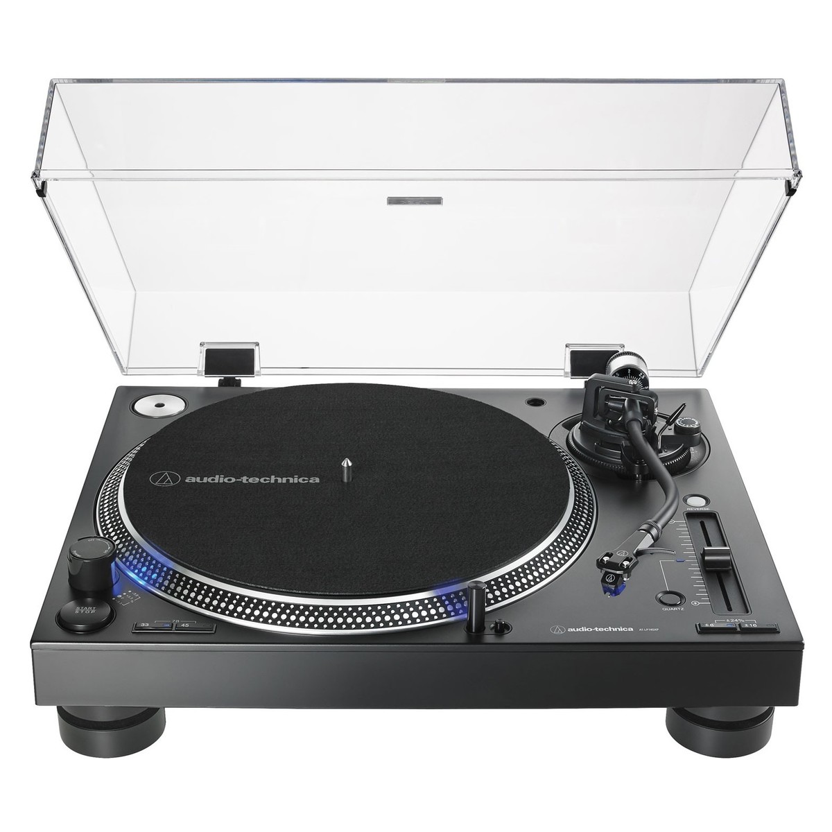 Audio Technica AT-LP140XP DJ-Plattenspieler mit Direktantrieb Schwarz
