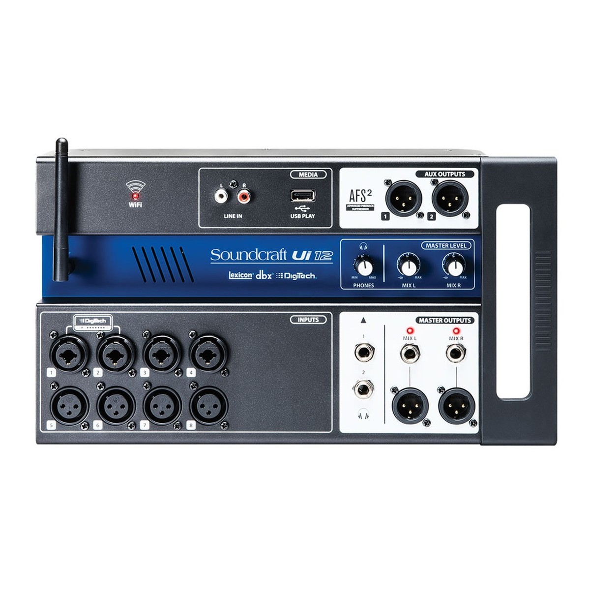 Soundcraft Ui12 Digitales Rack-Mischpult