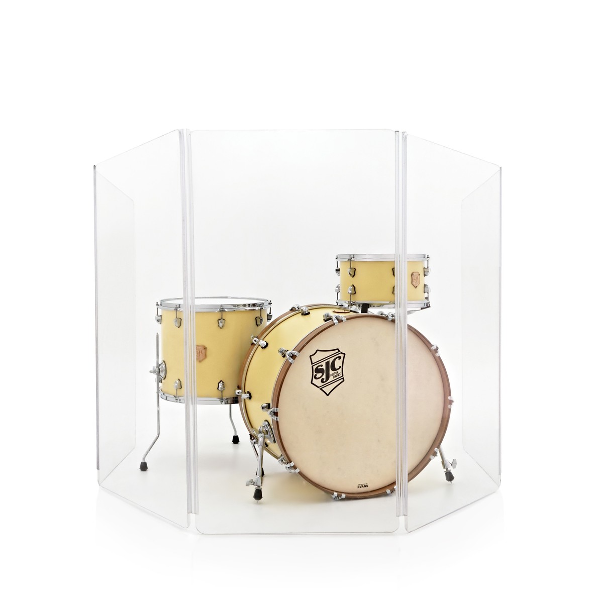 Kompakte 5-Panel-Acryl-Schlagzeug-Leinwand von Gear4music