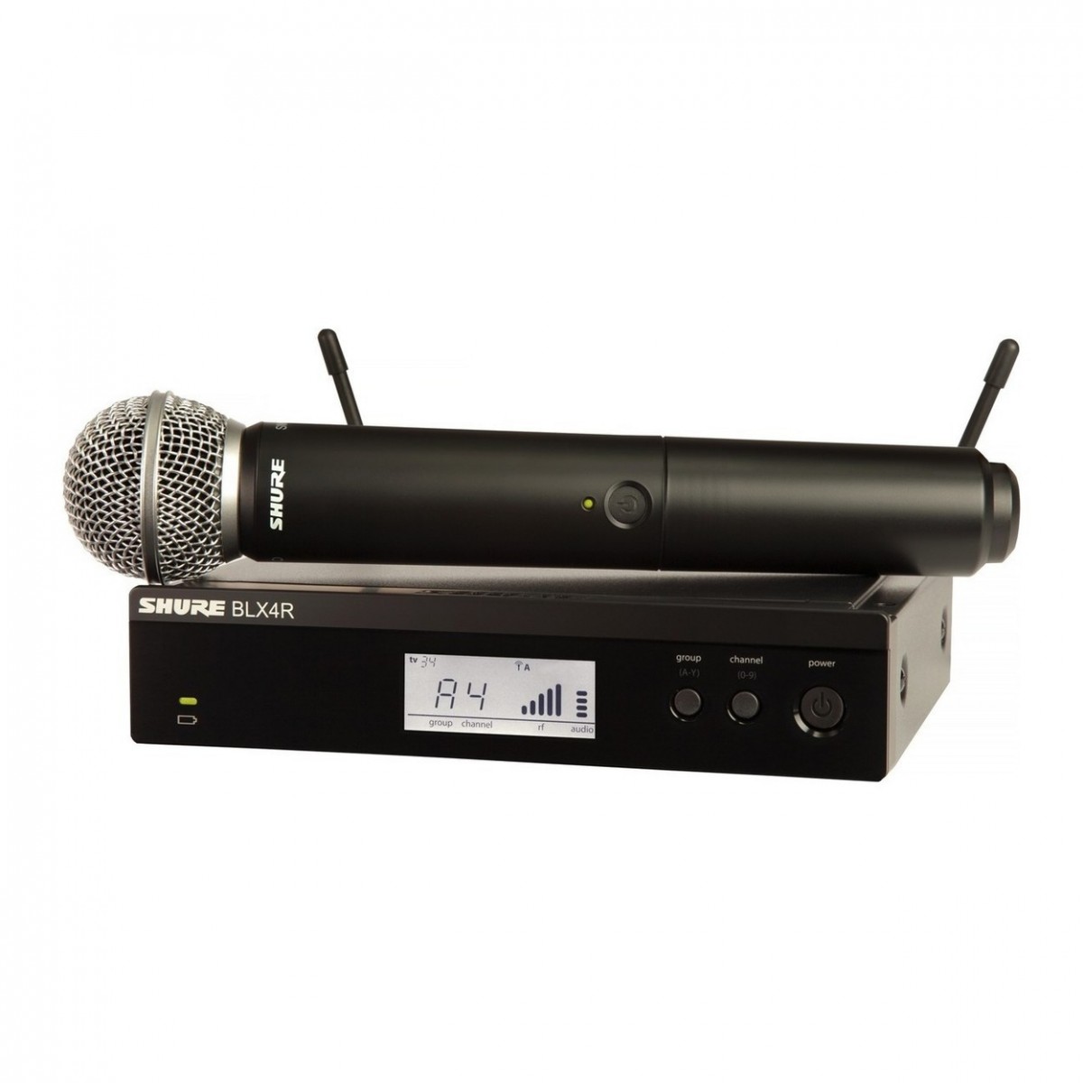 Shure BLX24R/SM58-K3E Funksystem mit SM58-Mikrofon und Rackempfänger